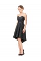 Discount Lace Cocktail Bridesmaid Dress with Hi-Low Hemline