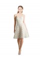 Discount Lace Bridesmaid Dress / Cocktail Dress with Draped Sweetheart Neckline