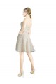 Discount Lace Bridesmaid Dress / Cocktail Dress with Draped Sweetheart Neckline