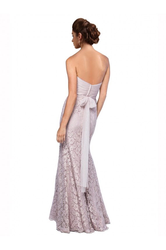 Discount Floor Length Fitted Sweetheart Lace Bridesmaid Dress / Prom Dress