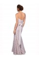 Discount Floor Length Fitted Sweetheart Lace Bridesmaid Dress / Prom Dress