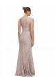 Discount Sweetheart Neckline Cap Sleeves Lace Bridesmaid Dress / Prom Dress with Twist