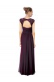 Discount Long Chiffon Sweetheart Bridesmaid with Lace Straps and Keyhole Back