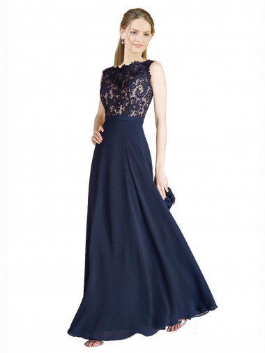 Discount Bateaux Neckline A-Line Lace Bridesmaid Dress / Prom Dress with Top Nude Layer