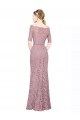 Discount Short Sleeves Crop Top Mermaid Lace Bridesmaid Dress / Prom Dress