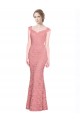 Discount Sweetheart Mermaid Long Lace Bridesmaid Dress / Prom Dress with Wide Straps