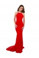 Discount High Neck Long Formal Lace Bridesmaid Dress / Prom Dress with Open Back Straps