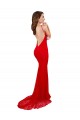 Discount High Neck Long Formal Lace Bridesmaid Dress / Prom Dress with Open Back Straps
