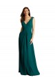 Discount Long A-Line Lace and Chiffon Bridesmaid Dress with Open Back