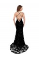 Discount Formal High Neckline Lace Open Back Bridesmaid Dress / Prom Dress with High Slit