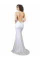 Discount High Neck Backless Lace Wedding Dress with Plunging Low Back