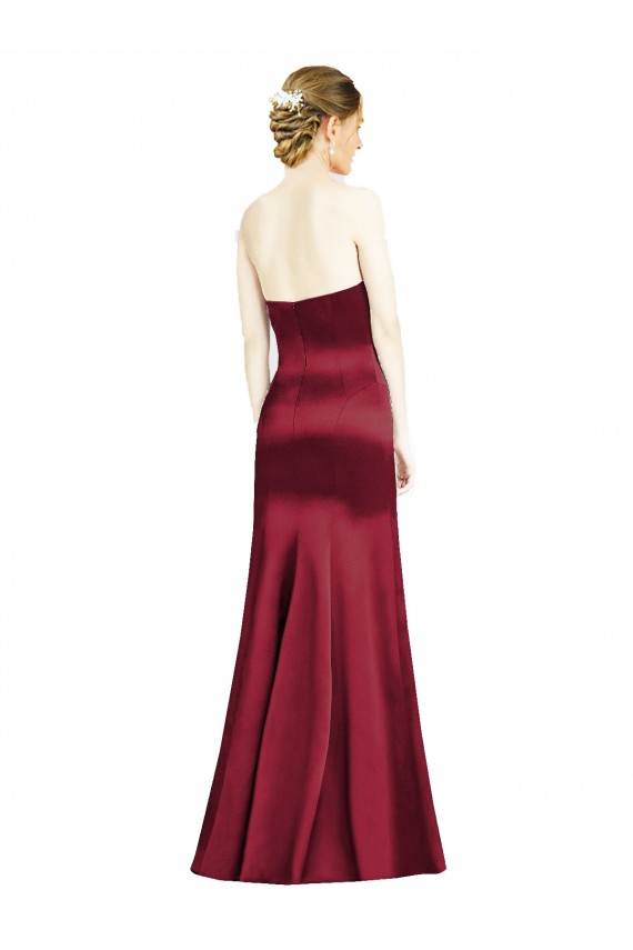 Discount Sweetheart Neckline Bridemaid Dress with Hips Seamed Detail