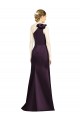 Discount Full Length One Shoulder Satin Bridesmaid Dress with Bow Shoulder Detail