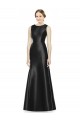 Discount Full Length Mermaid Long Satin Bridesmaid Dress with Keyhole Back