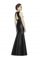 Discount Full Length Mermaid Long Satin Bridesmaid Dress with Keyhole Back