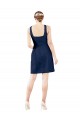 Discount V-Neck A-Line Satin Cocktail Bridesmaid Dress with Pockets