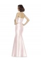 Discount Long Sweetheart Satin Bridesmaid Dress with Slim Beaded Sash