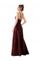 Discount Sleek Satin Bridesmaids Dress with Pockets