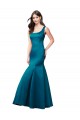 Discount Long Sleek Satin Bridesmaid Dress / Prom Dress with U-Back