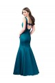 Discount Long Sleek Satin Bridesmaid Dress / Prom Dress with U-Back