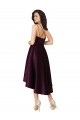 Discount Elegant High Low Satin Bridesmaid Dress / Prom Dress with Criss Cross Back