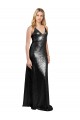 Discount Full Length A-Line Formal Sequin Bridesmaid Dress / Prom Dress with Spaghetti Straps V-Neckline