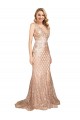 Discount Sleek Long Mermaid Formal Sparkling Sequin Bridesmaid Dress / Prom Dress