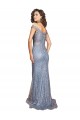 Discount Off the Shoulder Sweetheart Neckline Formal Sequin Bridesmaid Dress / Prom Dress with Thigh High Slit
