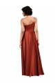 Discount Sophisticated One Shoulder Formal Silky Satin Bridesmaid Dress / Prom Dress with Full Skirt