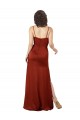 Discount Floor-Length Formal Silky Satin Bridesmaid Dress / Prom Dress with Skirt Slit