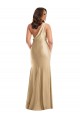 Discount One Shoulder Asymmetrical Cowl Back Formal Silky Satin Mermaid Bridesmaid Dress / Prom Dress