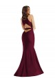 Discount Plunge Neckline Cutout Low Back Formal Silky Satin Mermaid Bridesmaid Dress / Prom Dress
