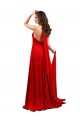 Discount High Slit A-Line Halter Long Formal Spandex Bridesmaid Dress / Prom Dress Open Back