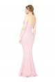 Discount Full Length Off the Shoulder Bridesmaid Dress / Prom Dress with Twist Front