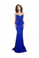 Discount Sweetheart Flower Neckline High Neck Formal Crepe Bridesmaid Dress / Prom Dress