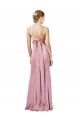 Discount Fit and Flare Slim Formal Crepe Bridesmaid Dress / Prom Dress with Cutout Back