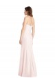 Discount Strapless Crepe Trumpet Bridesmaid Dress / Prom Dress with Front Slit