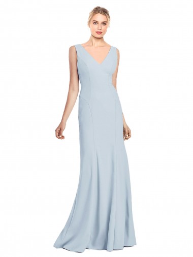 Discount Sleeveless Seamed Bodice Trumpet Bridesmaid Dress / Prom Dress