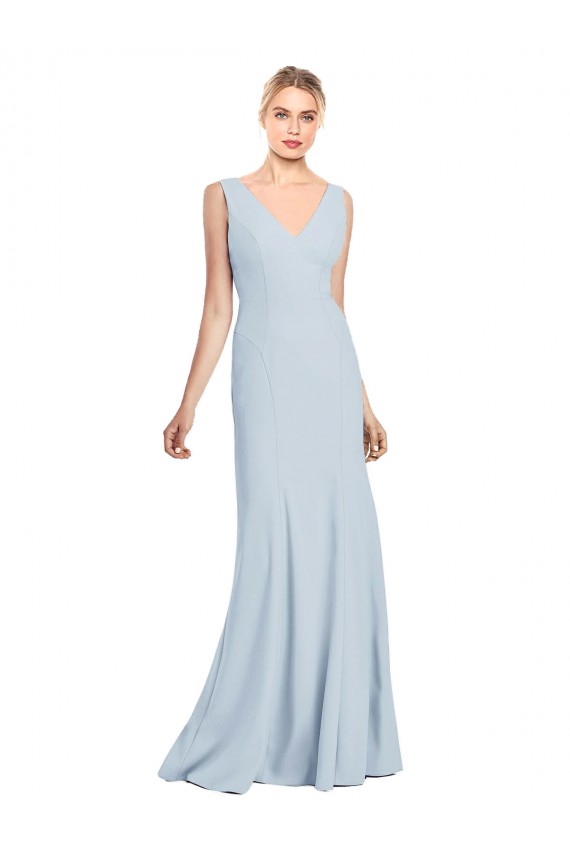 Discount Sleeveless Seamed Bodice Trumpet Bridesmaid Dress / Prom Dress