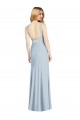 Discount High Neck Backless Formal Crepe Trumpet Bridesmaid Dress