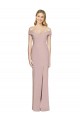 Discount Off the Shoulder Criss Cross Back Trumpet Bridesmaid Dress / Prom Dress