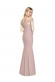Discount Off the Shoulder Criss Cross Back Trumpet Bridesmaid Dress / Prom Dress