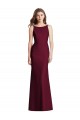 Discount Open Cowl Back Bateau Neck Trumpet Bridesmaid Dress