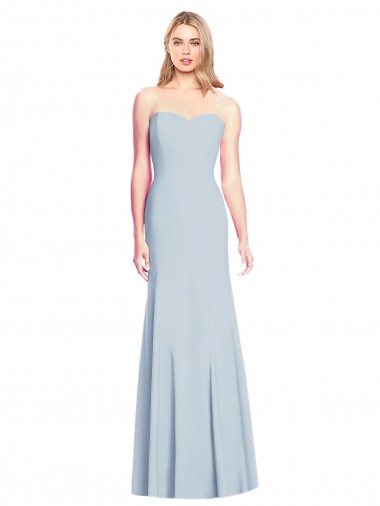Discount Sweetheart Strapless Flared Skirt Maxi Bridesmaid Dress / Prom Dress
