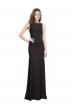 Discount Sleeveless Bateau Neckline Crepe Bridesmaid Dress / Prom Dress with Twist Back