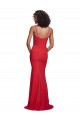 Discount Spaghetti Strap Slip Neckline Formal Crepe Bridesmaid Dress / Prom Dress