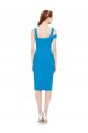 Discount Sleeveless Formal Crepe Cocktail Dress / Homecoming Dress with Keyhole Off The Shoulder Detailing