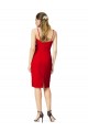 Discount Sleeveless Sheath Sweetheart Neckline Formal Crepe Bridesmaid Dress / Prom Homecoming Dress