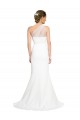Discount Soft Tulle Shoulder Overlay Mermaid One Shoulder Formal Crepe Bridesmaid Dress
