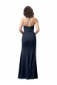 Discount Sweetheart Fit and Flare Stretch Formal Crepe Bridesmaid Dress / Prom Dress with Side Slit and Strappy Back